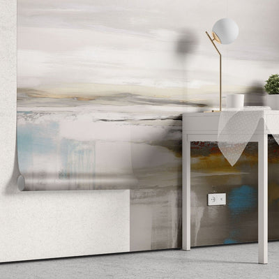 tapet personalizat abstract definit prin absenta formelor clare cu spatii negative ce creeaza o imagine minimalista si intriganta defined by absence