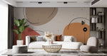 Tapet personalizat abstract cu margini si forme bine definite oferind un design curat si geometric edge and form