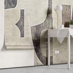 Tapet personalizat abstract cu o schita de perete oferind un aspect arhitectural si minimalist wall blueprint