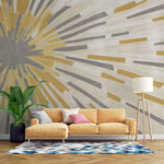 Tapet personalizat abstract cu geometrie tonala cu forme si nuante ce creeaza o armonie vizuala tonal geometry