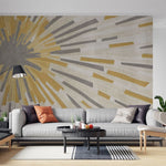 Tapet personalizat abstract cu geometrie tonala cu forme si nuante ce creeaza o armonie vizuala tonal geometry