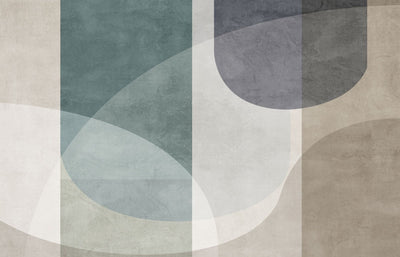 tapet personalizat abstract cu o compozitie minimalista si esentiala ce pune accent pe forme si spatiu bare composition
