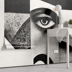 Tapet Personalizat Abstract cu structuri abstracte de portret - MODERN PORTRAIT