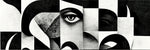 Tapet Personalizat Abstract cu structuri abstracte de portret - MODERN PORTRAIT
