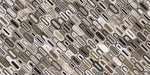 Tapet Personalizat Abstract cu mozaic oval din marmura bej si maro - CLIFF MARBLE