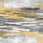 Tapet Personalizat Abstract cu plaster decorativ in nuante de gri si auriu - STRIPE PLASTER