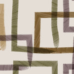 Tapet Personalizat Abstract cu dreptunghiuri texturate in nuante maronii verzi si mov - CHAIN PAINT