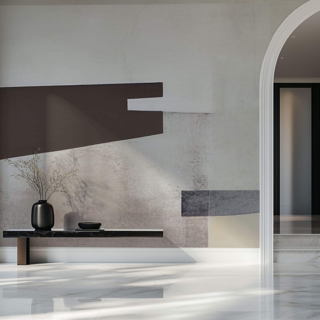 Tapet Personalizat Abstract cu sculptura pictata abstracta - FRAMED SCULPTURE