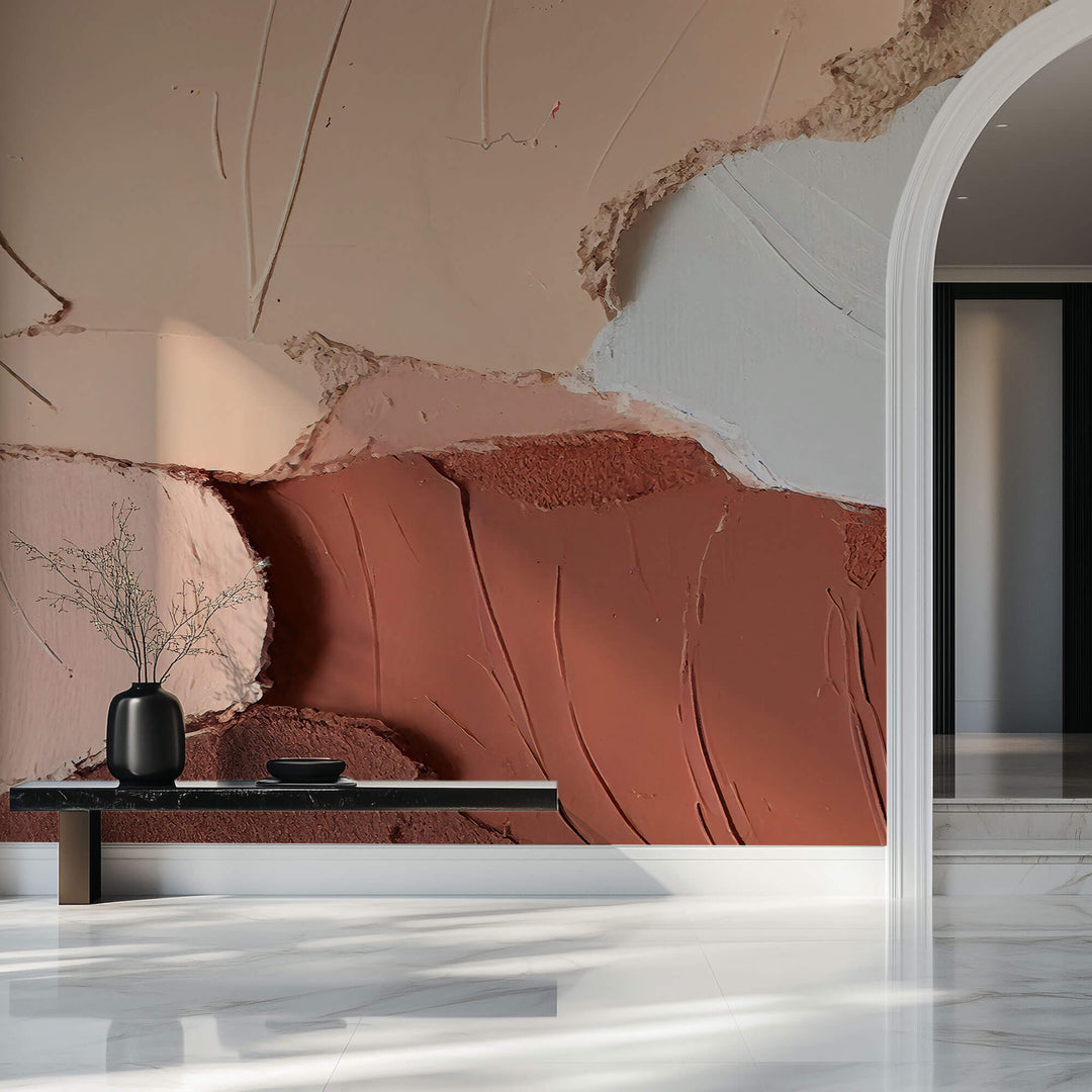 Tapet Personalizat Abstract cu insertii acrilice iesite in relief - BLUSH MIX