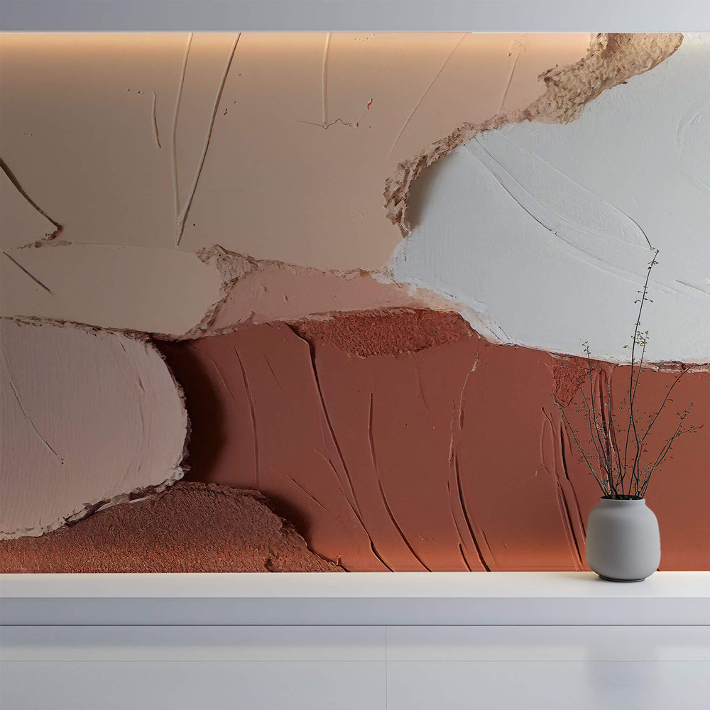 Tapet Personalizat Abstract cu insertii acrilice iesite in relief - BLUSH MIX