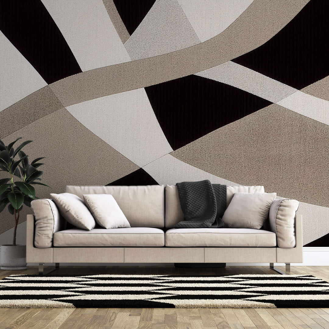 Tapet Personalizat Abstract cu textura de vopsea decorativa - POROUS PAINT WALL