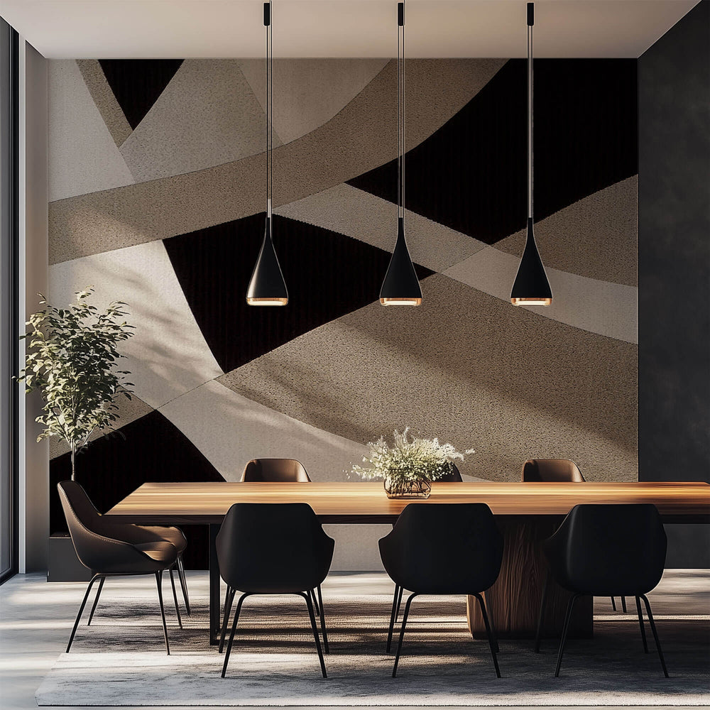 Tapet Personalizat Abstract cu textura de vopsea decorativa - POROUS PAINT WALL