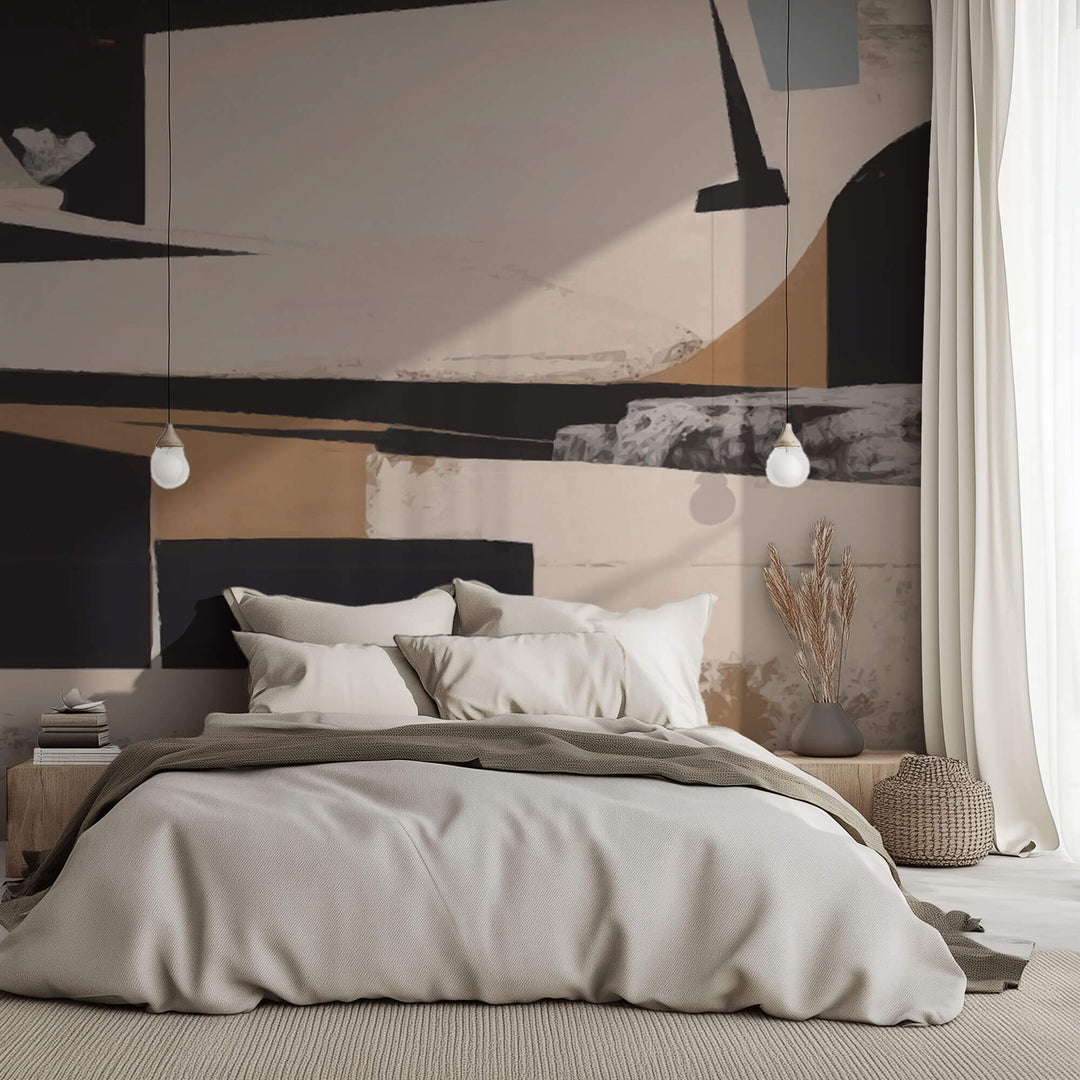 Tapet Personalizat Abstract cu pictura abstracta - LETTER PAINT