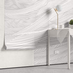 Tapet Personalizat Abstract cu texturi de iluzie optica - 3D PERSPECTIVE WAVES