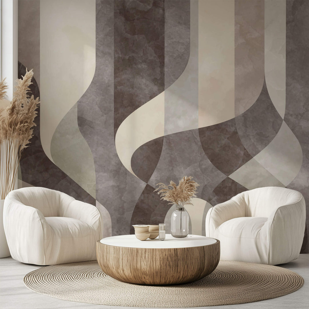 Tapet Personalizat Abstract cu model abstract similar unor draperii - THEATRE CURTAINS