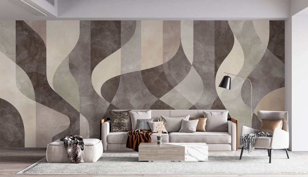 Tapet Personalizat Abstract cu model abstract similar unor draperii - THEATRE CURTAINS