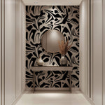 Tapet Personalizat Abstract cu forme abstracte negre - LIQUID BLACK