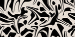 Tapet Personalizat Abstract cu forme abstracte negre - LIQUID BLACK