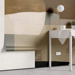 Tapet Personalizat Abstract cu pictura abstracta neuniforma - COFFEE OIL PAINT
