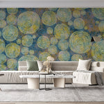 Tapet Personalizat Abstract cu cercuri concentrice in stil Van Gogh - VAN GOGH