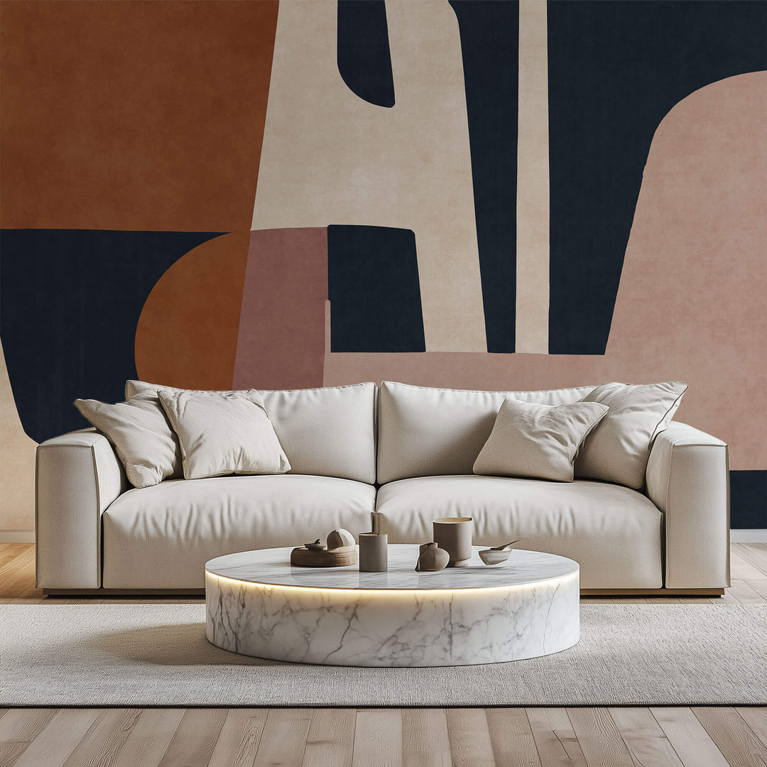 Tapet Personalizat Abstract cu elemente abstracte si textura - COLOR COMPOSITION