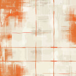 Tapet Personalizat Abstract cu elemente pictate abstract in nuante portocalii - TANGERINE WALL