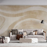 Tapet Personalizat Abstract cu model bej abstract si textura textila - SUMMER LINEN