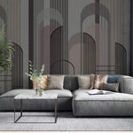 Tapet Personalizat Art Deco in stil gotic cu nuante de gri - GREY ARCHES