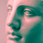 Tapet Personalizat Fine Art cu sculptura de ipsos in inflarosu - GYPSUM SCULPTURE