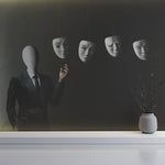 Tapet Personalizat Fine Art cu om si mastile sale - EXPRESSIONS