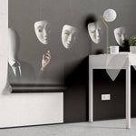 Tapet Personalizat Fine Art cu om si mastile sale - EXPRESSIONS