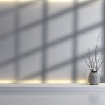 Tapet Personalizat Fine Art cu umbre ale ramelor de geam - FADED WINDOW SHADE