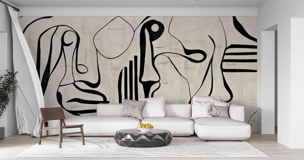 Tapet Personalizat Fine Art cu arta expresionista - SHODO FACES