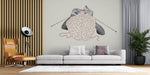 Tapet Personalizat Fine Art cu creier crosetat intr-o viziune abstracta - BRAIN CROCHE