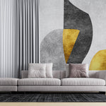 Tapet Personalizat Fine Art cu elemente abstracte si fundal texturat - MODERN ART