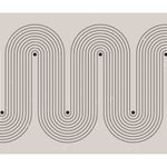 Tapet personalizat Line Art cu arcade continue in stil minimalist - SNAKE LINE