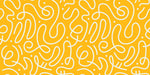 Tapet personalizat Line Art cu model modern minimalist jucaus in nuante vibrante de galben - YELLOW BRIGHT