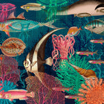 Tapet Personalizat Pop Art & Cartoon in stil retro cu pesti si viata acvatica - RETRO FISH