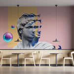Tapet Personalizat Pop Art & Cartoon cu sculptura de piatra in stil modern artistic - POP ART SCULPTURE