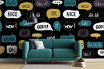 Tapet Personalizat Pop Art & Cartoon cu mesaje text - TEXT BUBBLES
