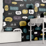 Tapet Personalizat Pop Art & Cartoon cu mesaje text - TEXT BUBBLES