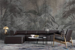Tapet personalizat forest cu o padure stilizata in nuante intunecate ce aduce un aer de mister si eleganta contemporana dark art forest