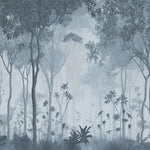 Fototapet personalizat forest cu o reprezentare artistica a unor cerbi intr o padure intunecata evocand o atmosfera misterioasa inainte de furtuna deers before storm