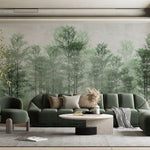Tapet Personalizat Forest cu padure de bambus verde - BAMBOO TREES