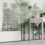 Tapet Personalizat Forest cu padure de bambus verde - BAMBOO TREES