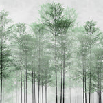 Tapet Personalizat Forest cu padure de bambus verde - BAMBOO TREES