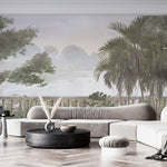 Tapet Personalizat Forest cu vedere la munti si vegetatie - TROPICAL VIEWPOINT