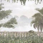 Tapet Personalizat Forest cu vedere la munti si vegetatie - TROPICAL VIEWPOINT