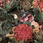 Tapet personalizat floral in stil baroc cu flori multicolore floral baroque