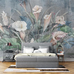 Fototapet personalizat floral cu flori de cala aranjate intr un buchet luminos creand o imagine eleganta si rafinata cala bouquet light